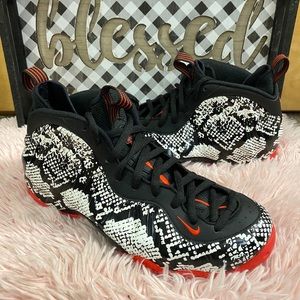 EUC Nike Foamposite “Snakeskin”